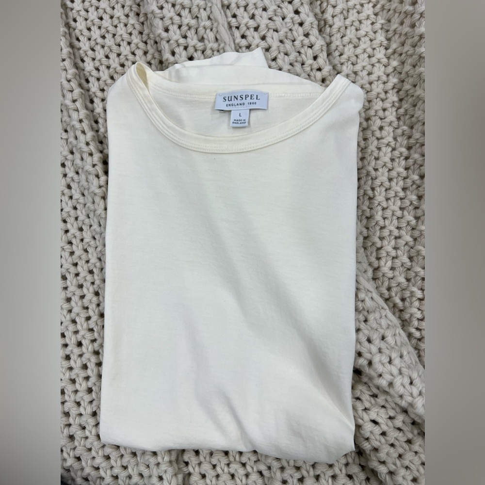 Men’s Sunspel Cream Shirt